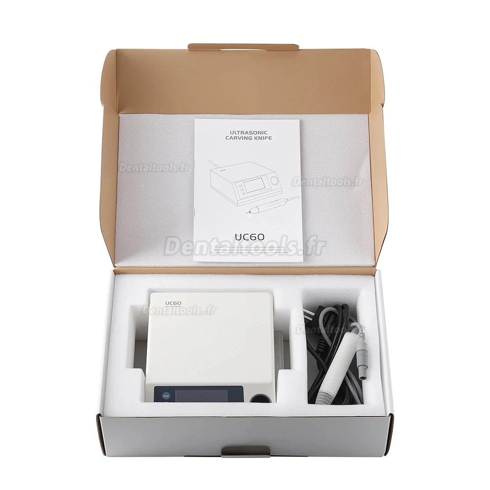 UC60 couteau &agrave; sculpter ultrasonique dentaire portable avec 5 lames